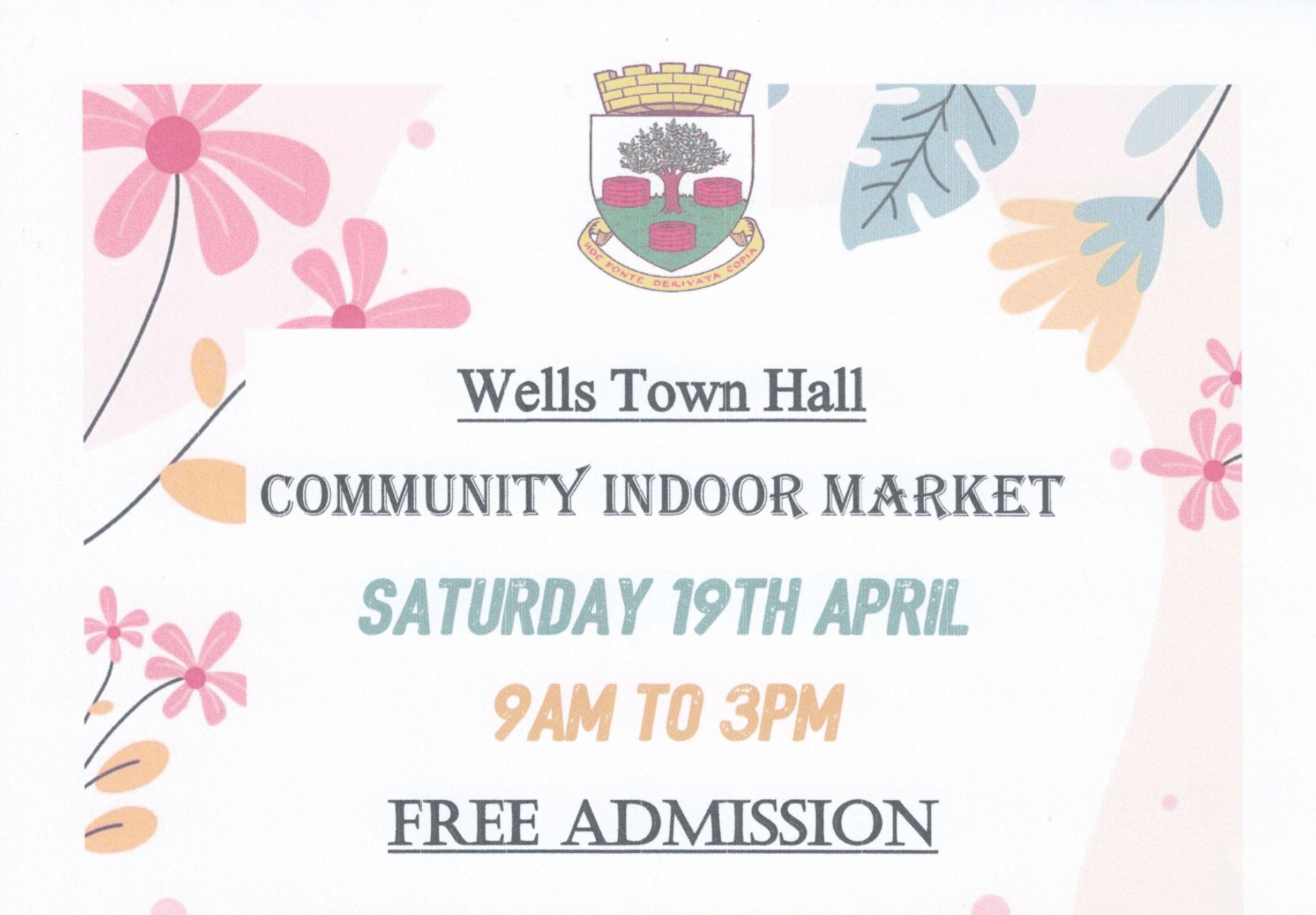 Indoor Community Market - Wells Town Hall